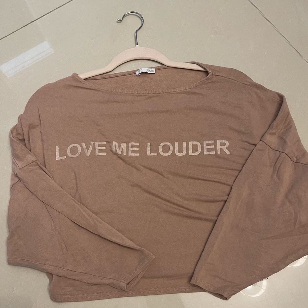 Zara Love Me Louder Top
